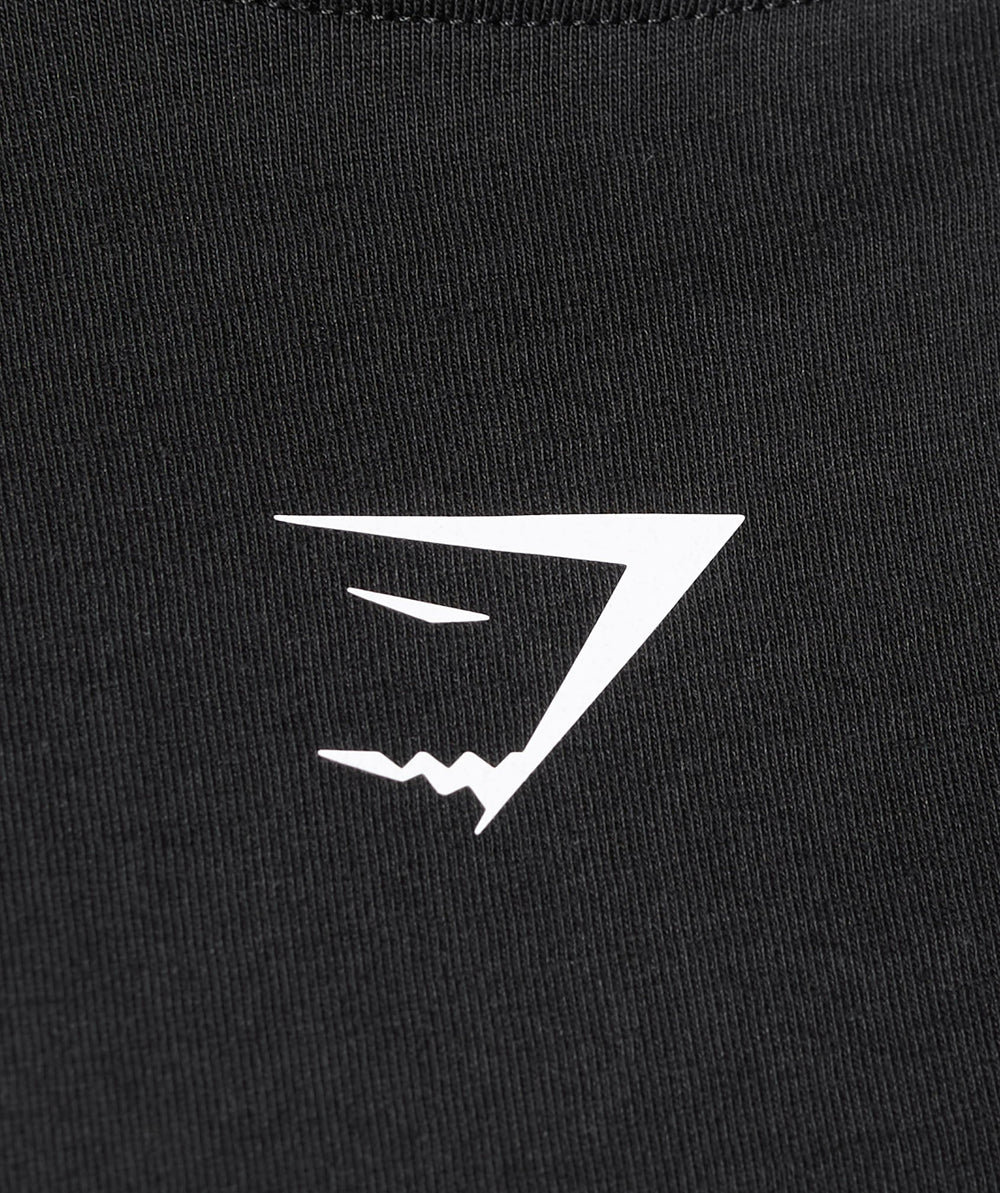 Trace Graphic Oversized T-Shirt Black