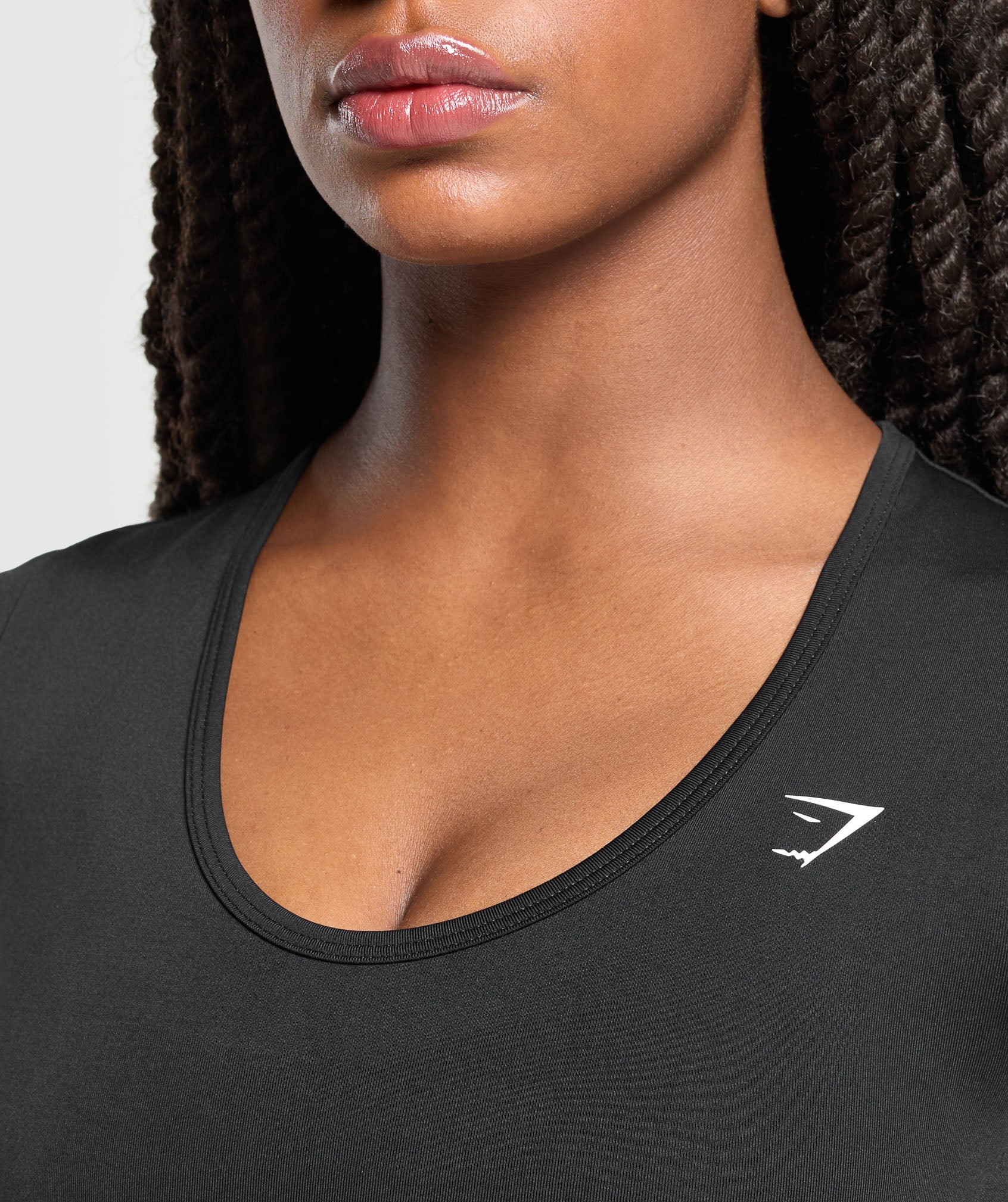 Everyday Seamless Tight Fit Crew Neck Tee Black