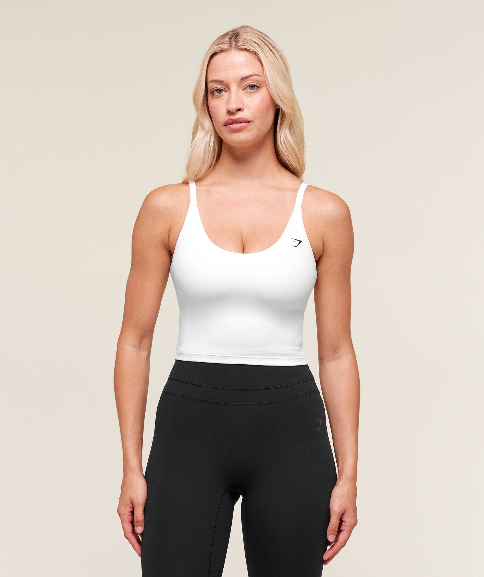 Training Cami Tank With Shelf White