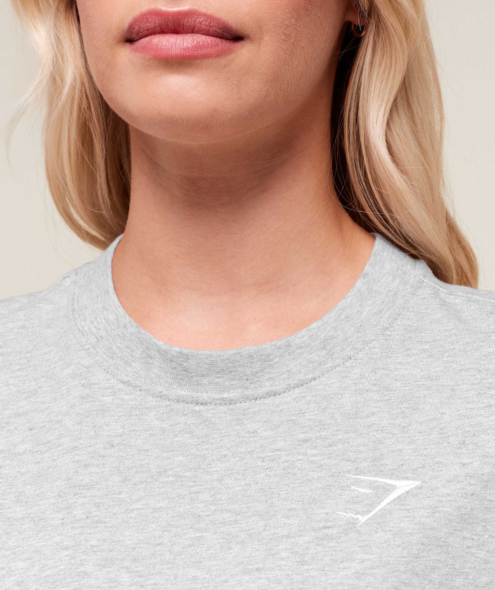 Training Oversized T-Shirt Light Grey Marl