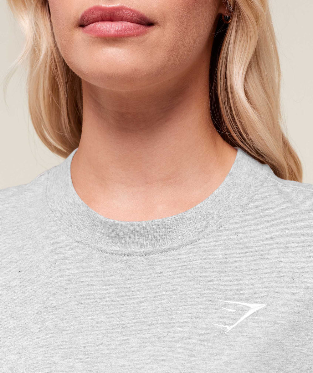 Training Oversized T-Shirt Light Grey Marl