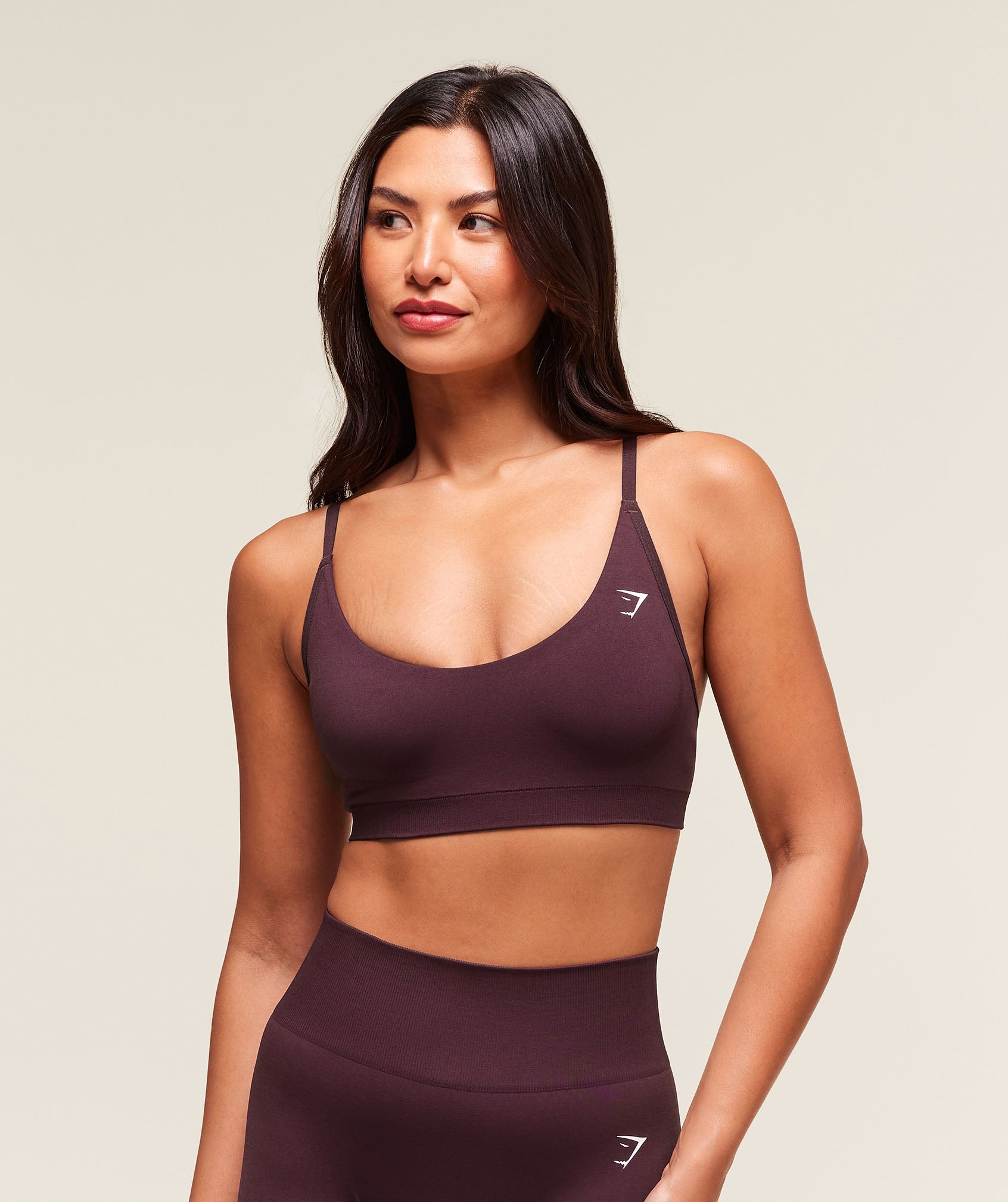 Everyday Seamless Racerback Sports Bra Cherry Purple