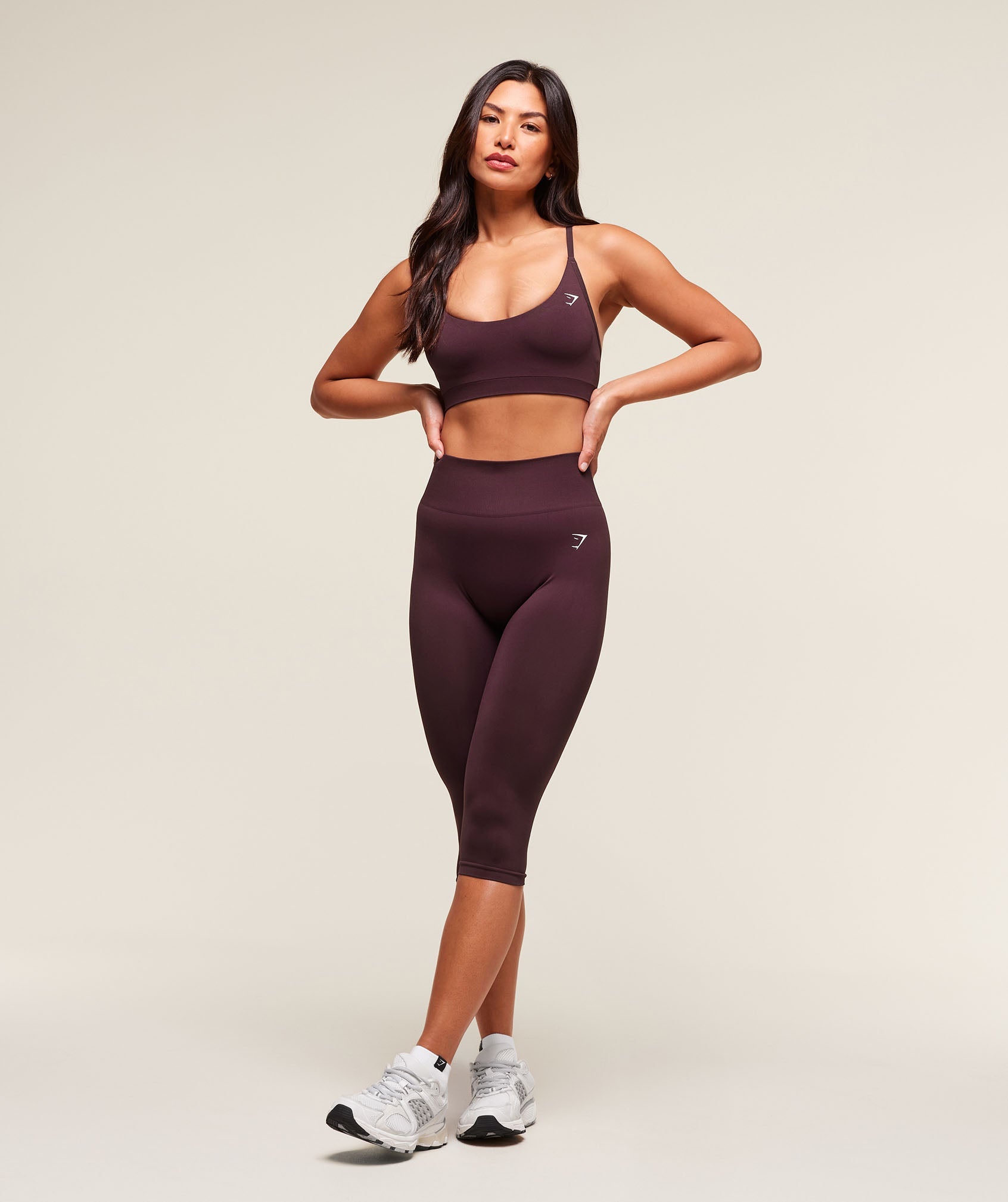 Everyday Seamless Racerback Sports Bra Cherry Purple