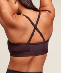 Ruched Sports Bra Cherry Purple