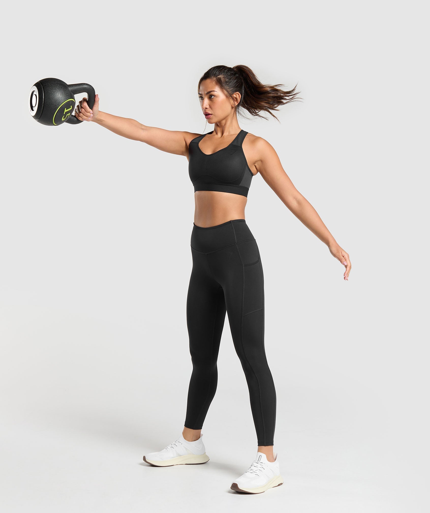 Lightweight High Support Sports Bra Black