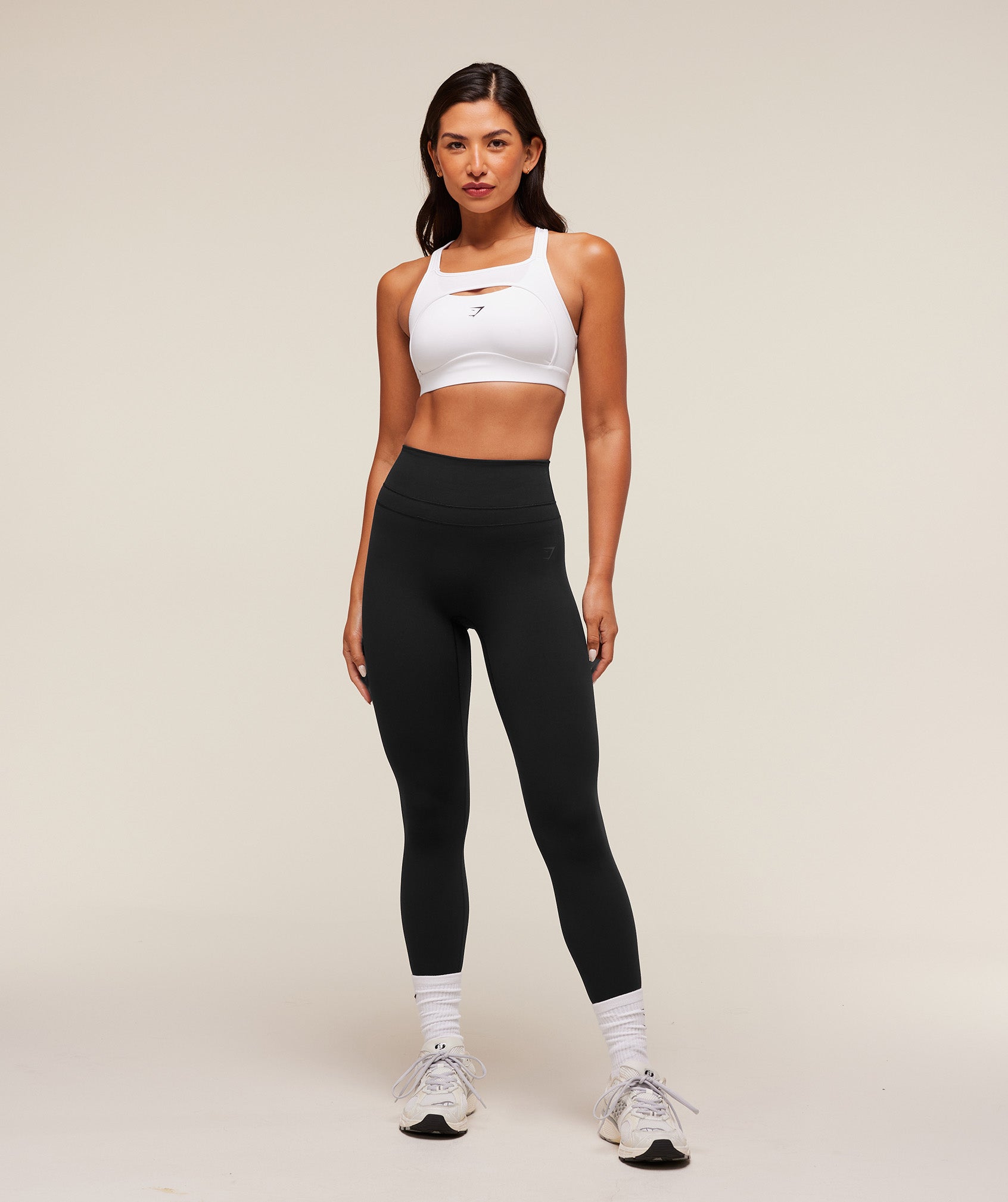 Alpha High Support Sports Bra White