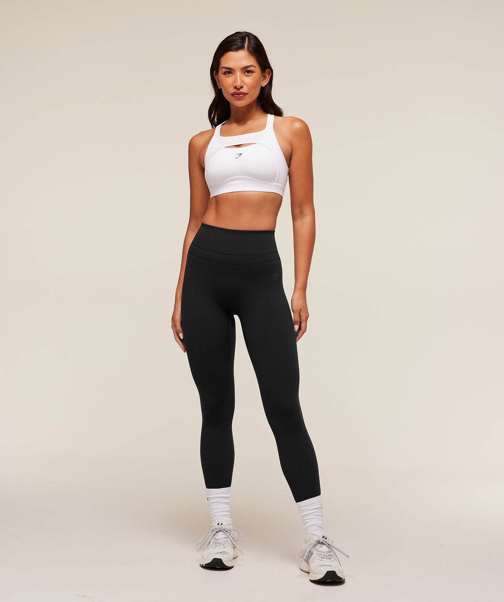 Alpha High Support Sports Bra White