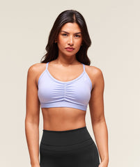 Ruched Sports Bra Peri Blue