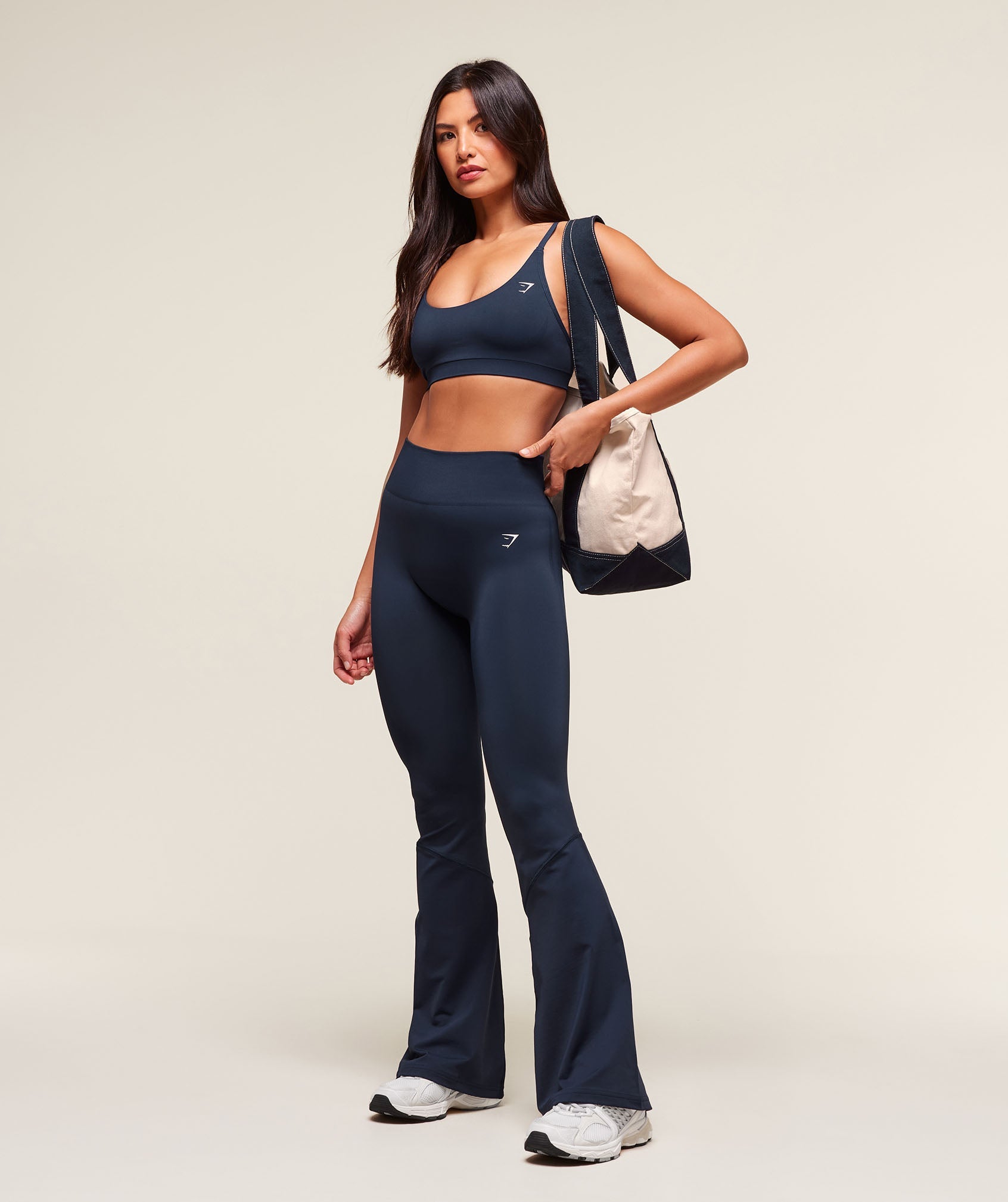 Everyday Seamless Racerback Sports Bra Navy