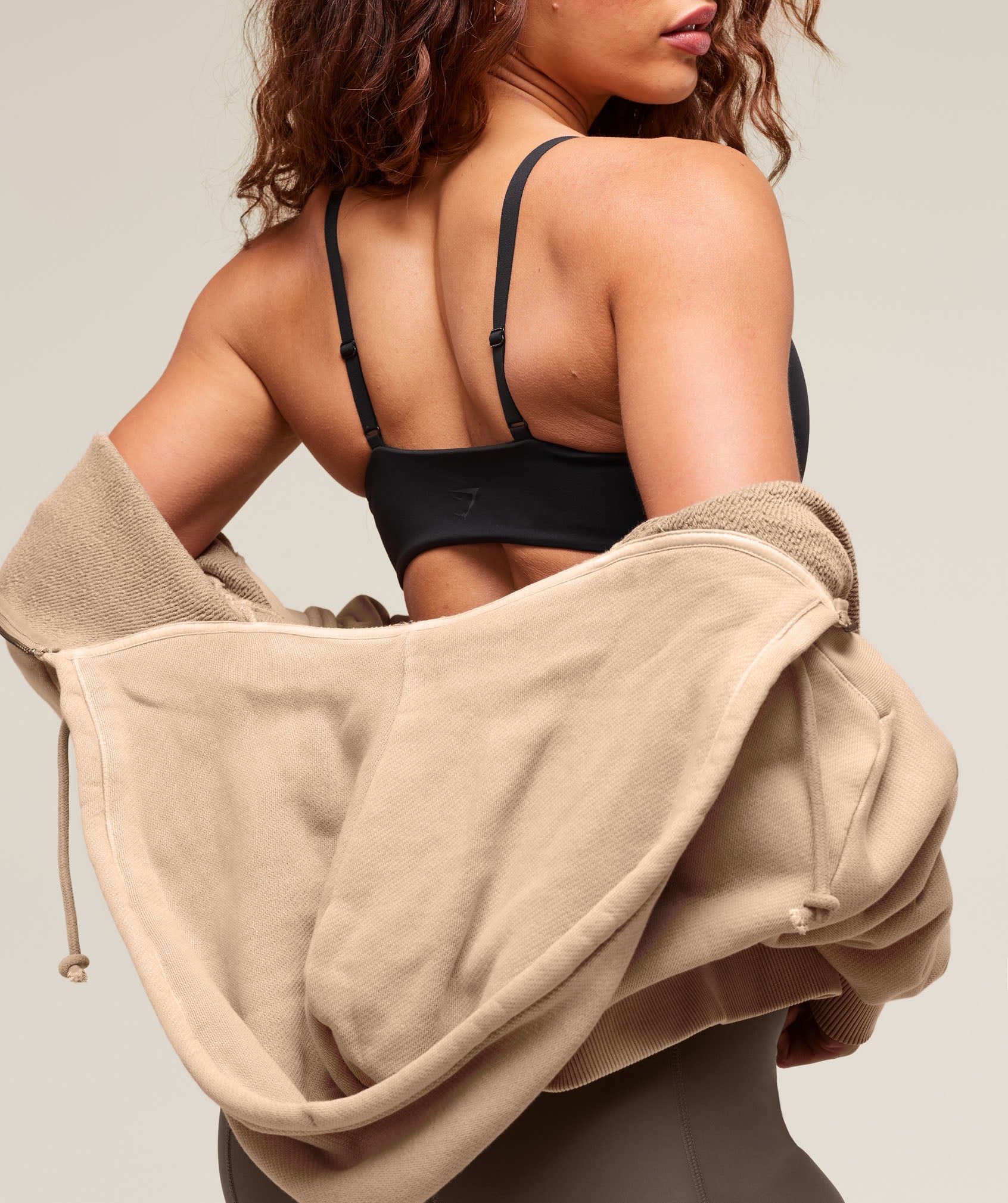 Twist Front Bralette Black