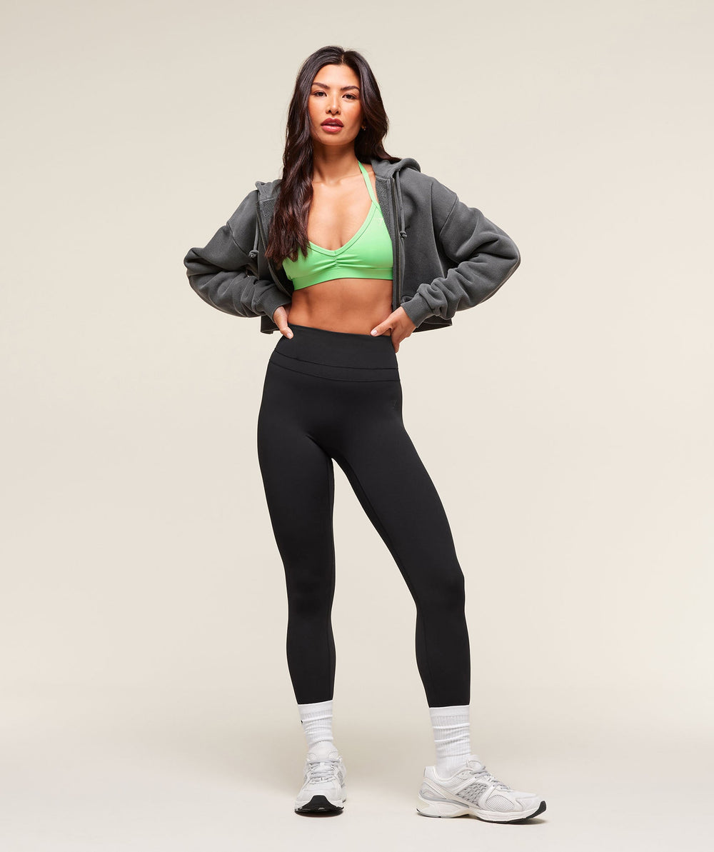 Light Support Minimal Halterneck Bra Active Green
