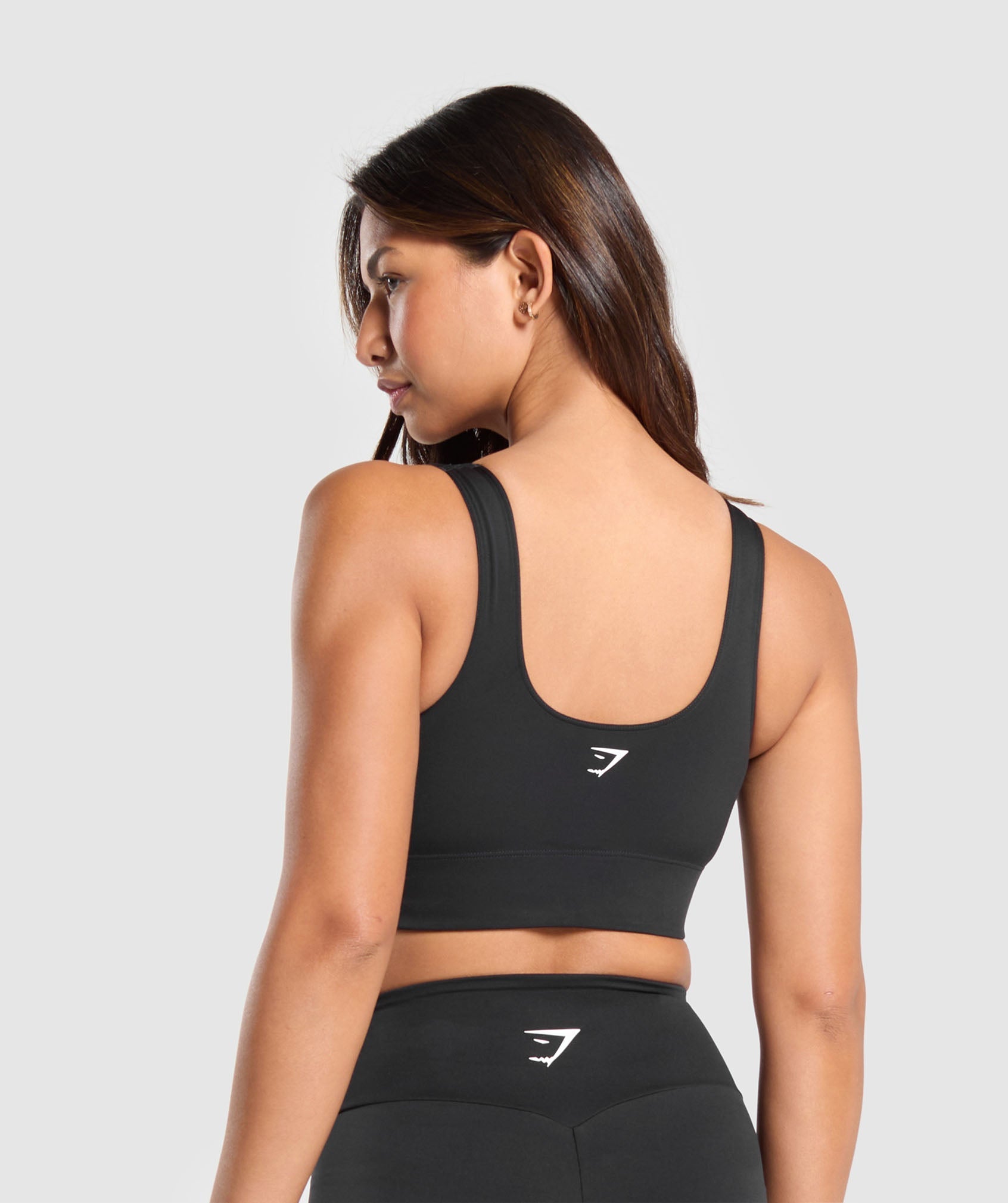 Longline Sports Bra Black