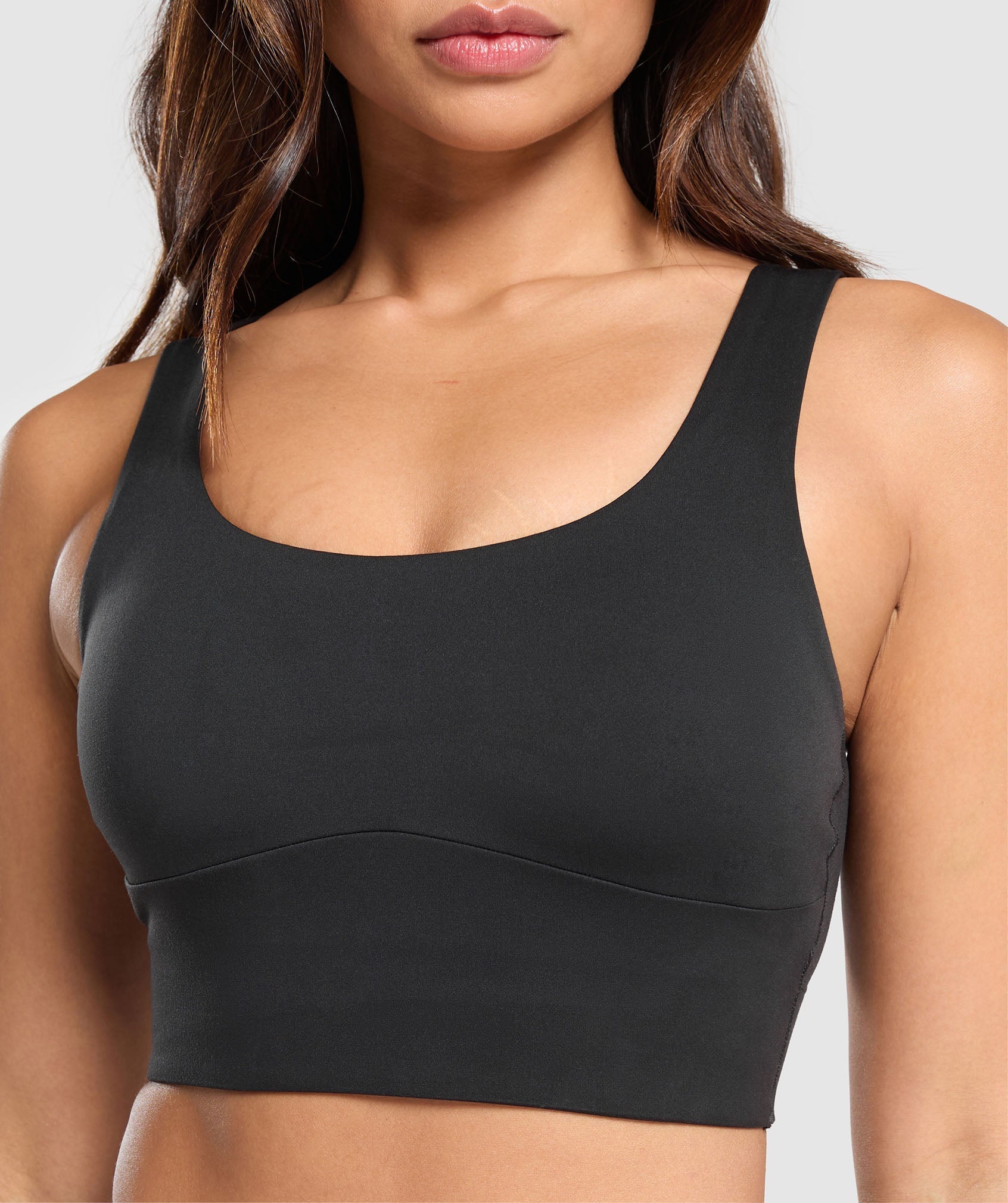 Longline Sports Bra Black