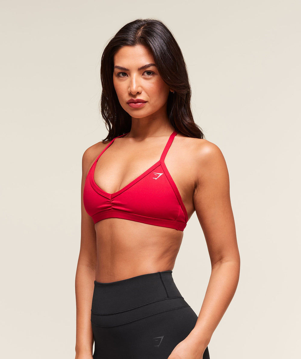 Minimal Sports Bra Carmine Red