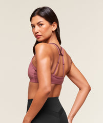 Double Up Sports Bra Reset Pink/Rich Maroon