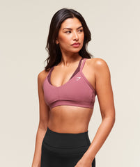 Double Up Sports Bra Reset Pink/Rich Maroon