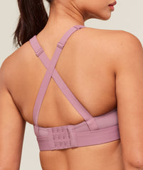 Crossover Strap High Support Sports Bra Calm Pink