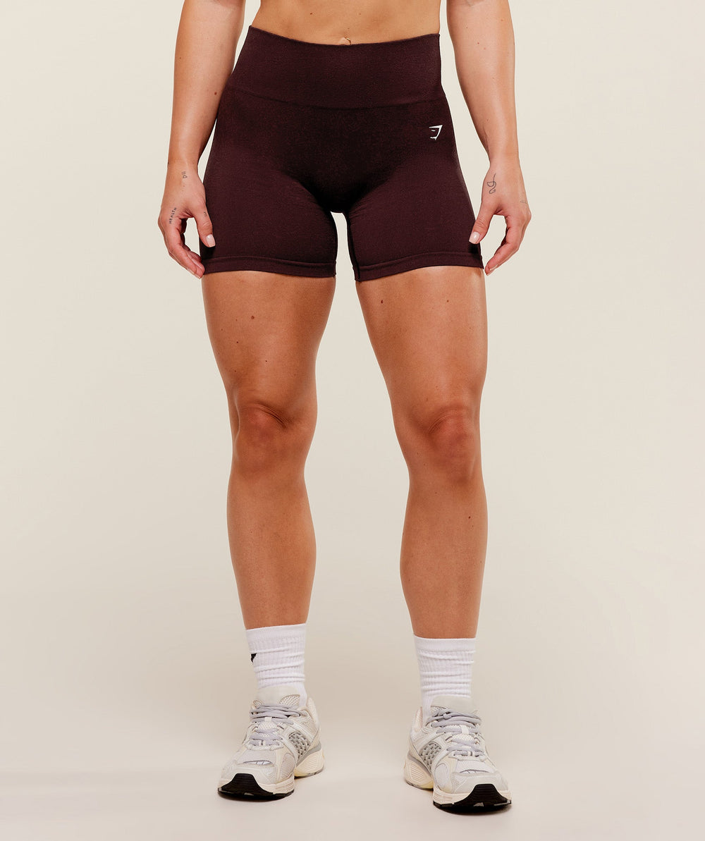 Adapt Fleck x Whitney Seamless Shorts Cherry Purple/Rich Maroon