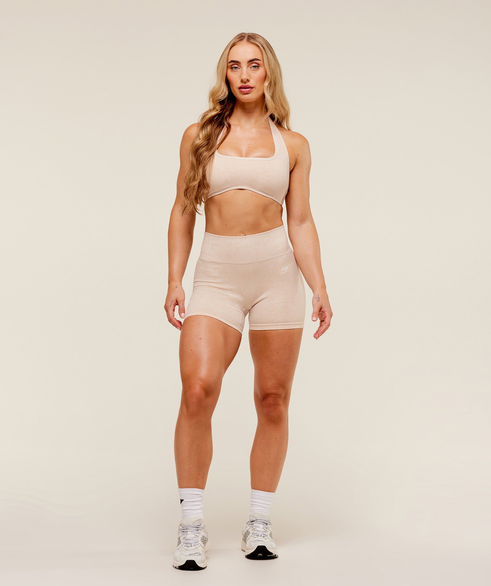 Adapt Fleck x Whitney Seamless Shorts Coconut White