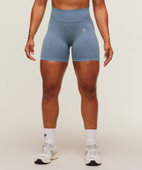 Lift Seamless Shorts Worn Blue/Peri Blue Marl