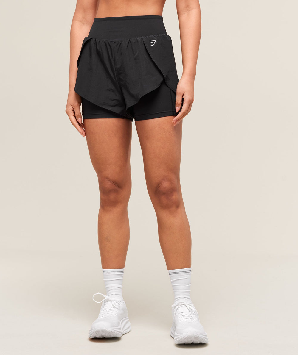 Running 2-in-1 Shorts Black