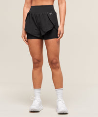 Running 2-in-1 Shorts Black