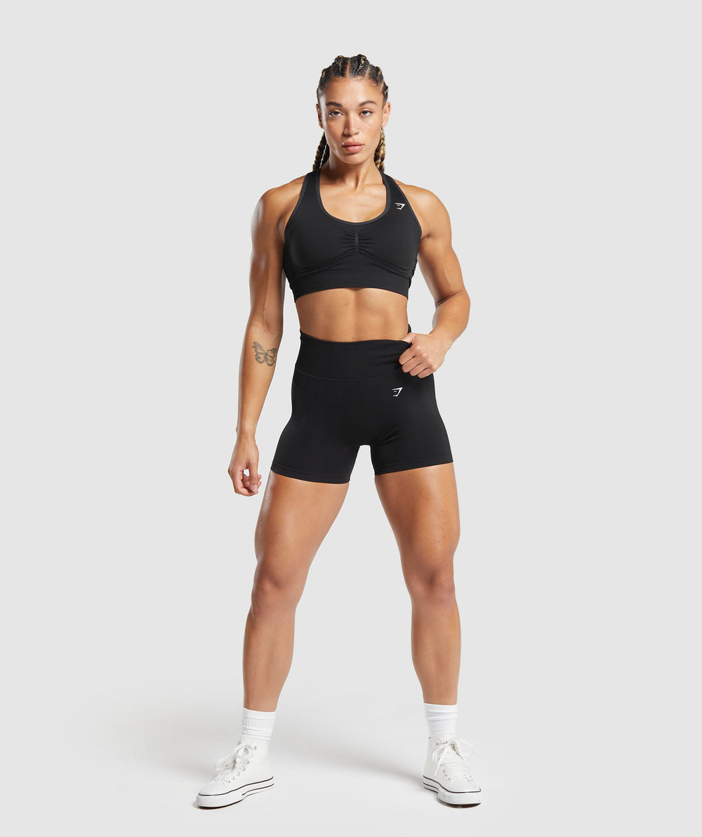 Lift Seamless Shorts Black/Black Marl