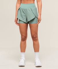 Running 2-in-1 Shorts Celeste Blue
