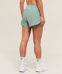 Running 2-in-1 Shorts Celeste Blue