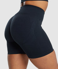 Lift Seamless Shorts Midnight Blue/Black Marl