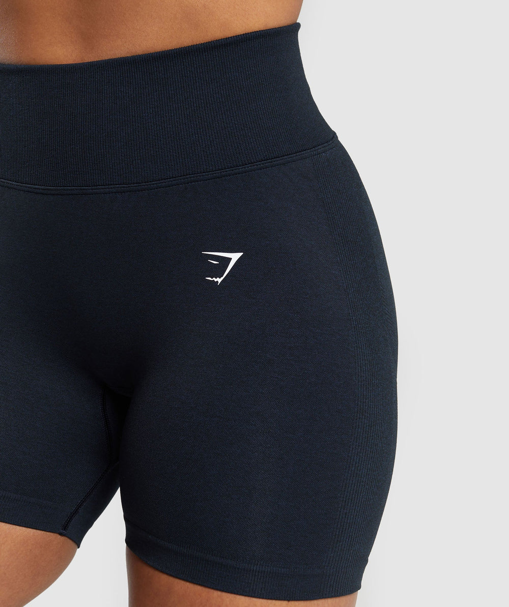 Lift Seamless Shorts Midnight Blue/Black Marl