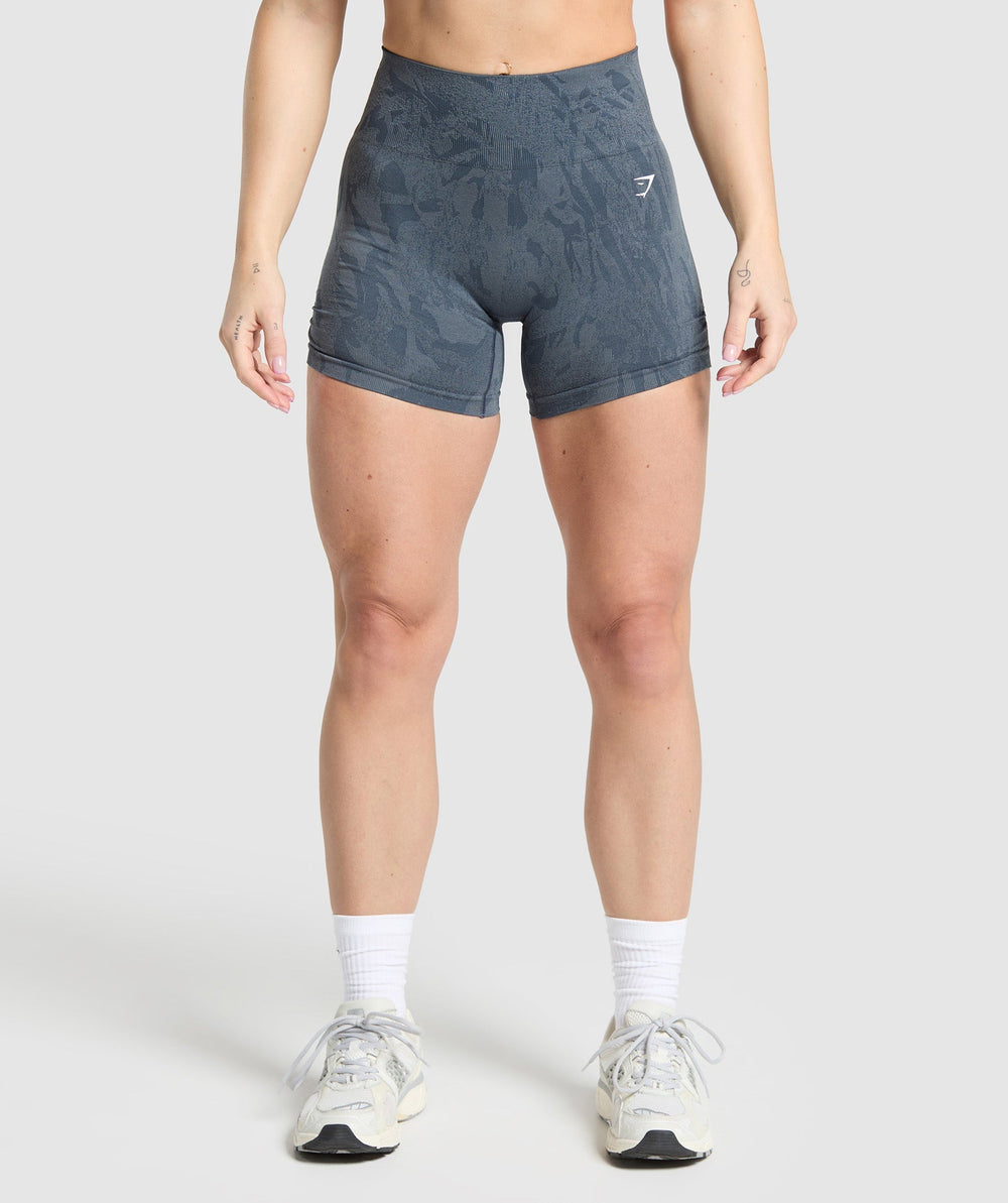 Adapt Camo Seamless Shorts Titanium Blue/Denim Grey
