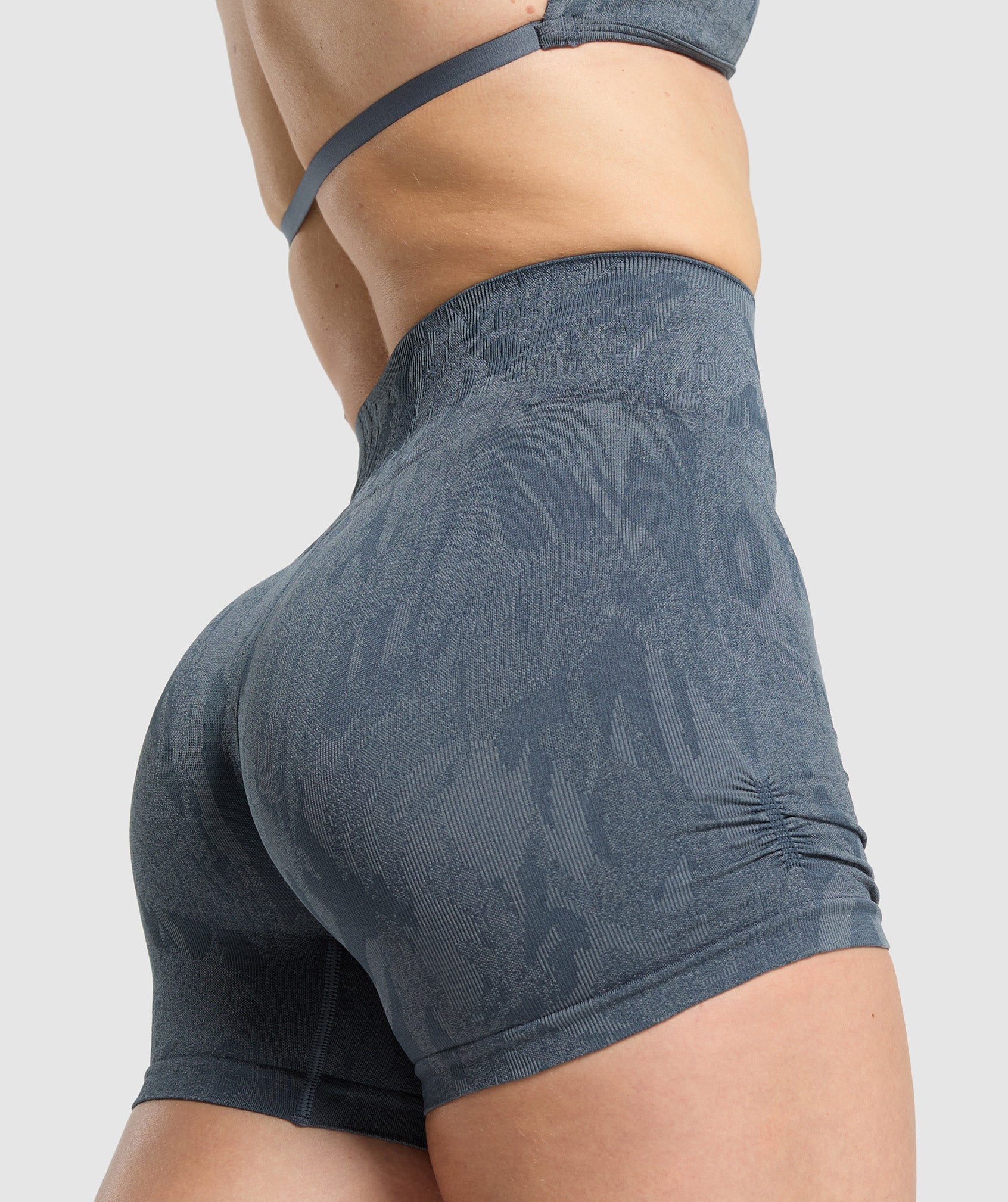 Adapt Camo Seamless Shorts Titanium Blue/Denim Grey