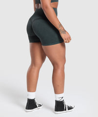 Gains Seamless Washed Shorts Black