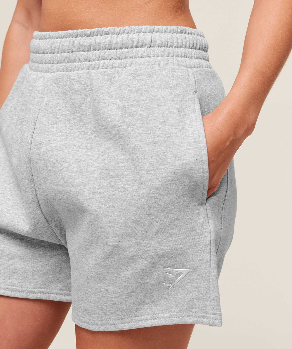 Training Fleece Shorts Light Grey Core Marl
