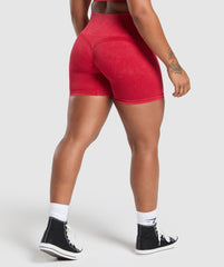 Gains Seamless Washed Shorts Carmine Red
