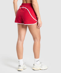 Training Contrast Loose Shorts 2.5" Carmine Red