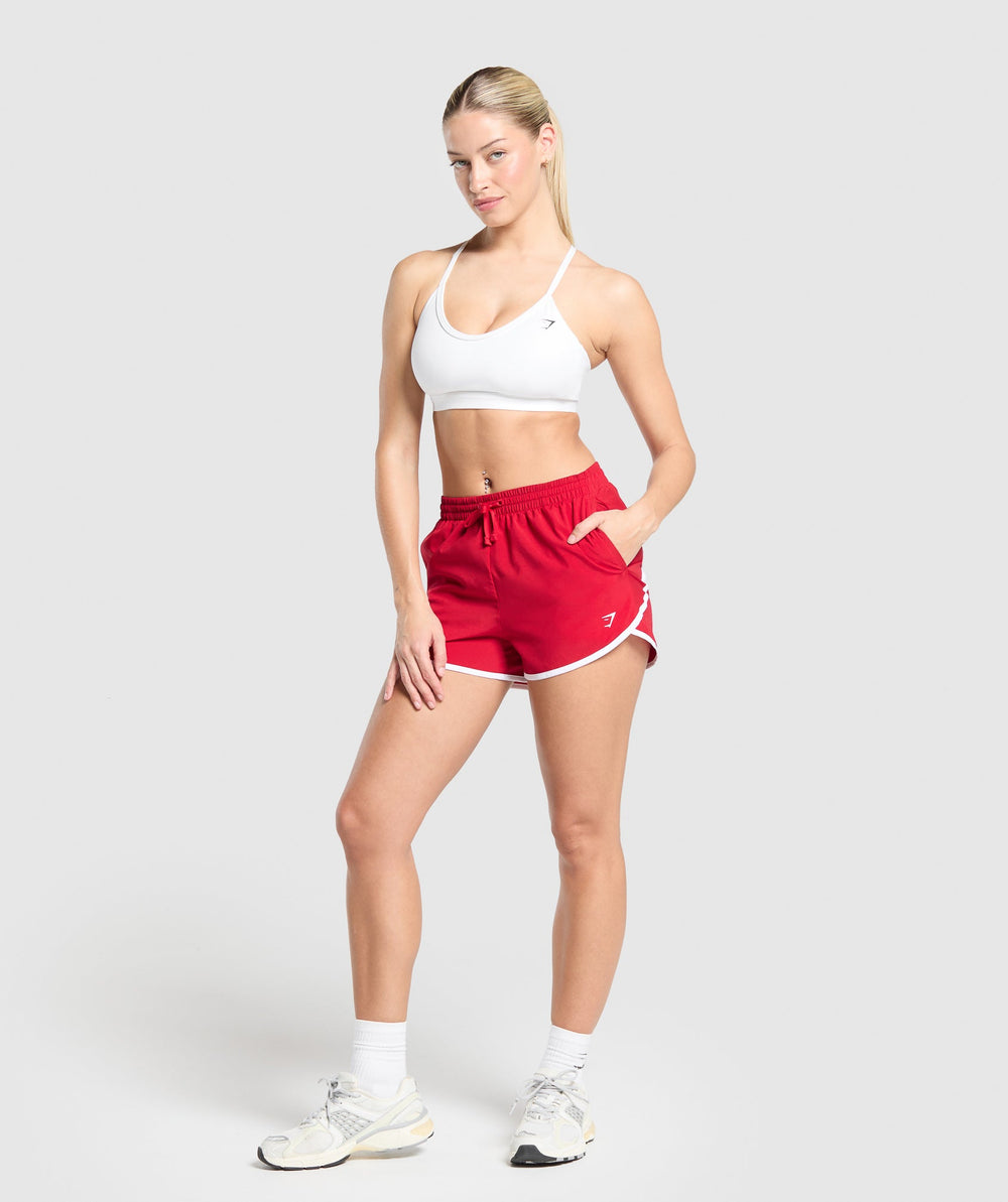 Training Contrast Loose Shorts 2.5" Carmine Red