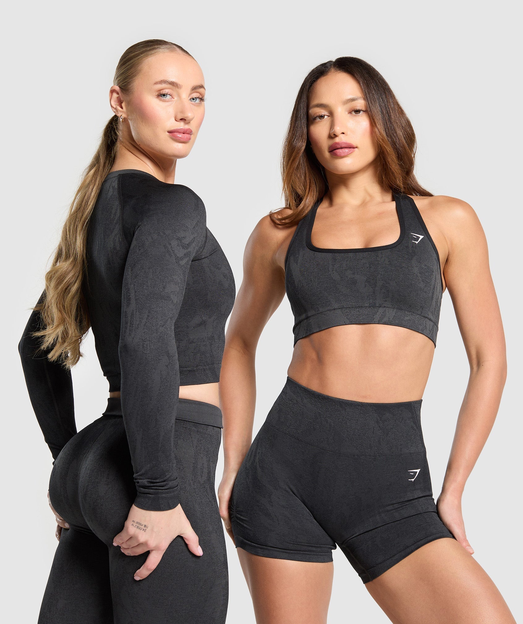 Adapt Camo Seamless Shorts Asphalt Grey/Black