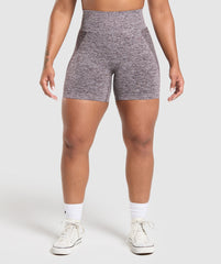 Flex Shorts Plum Brown/White Marl