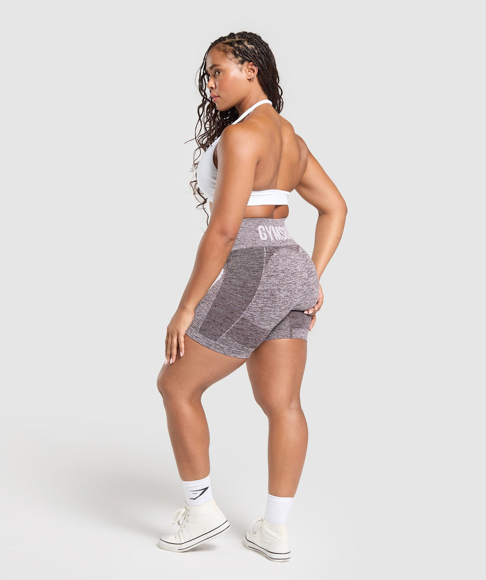 Flex Shorts Plum Brown/White Marl