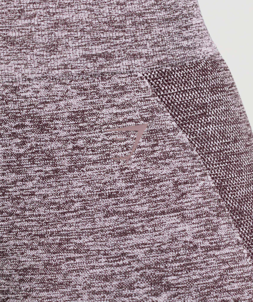 Flex Shorts Plum Brown/White Marl