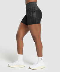 Apex Seamless Shorts Black/Graphite Grey