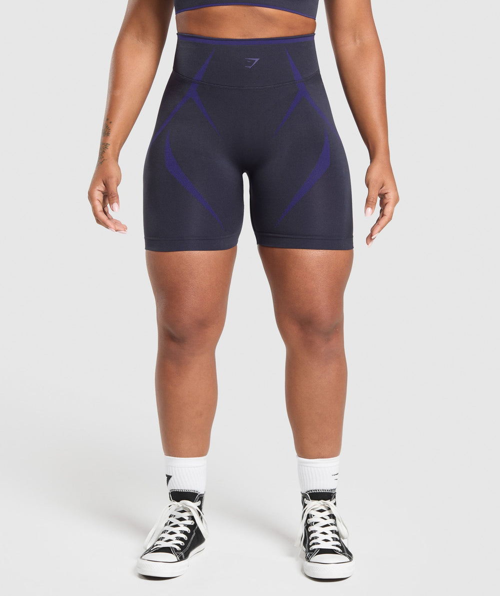 Apex Lift Seamless Shorts Heavy Blue/Cobalt Purple