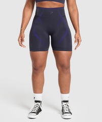 Apex Lift Seamless Shorts Heavy Blue/Cobalt Purple