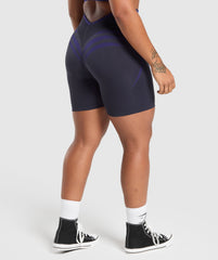 Apex Lift Seamless Shorts Heavy Blue/Cobalt Purple