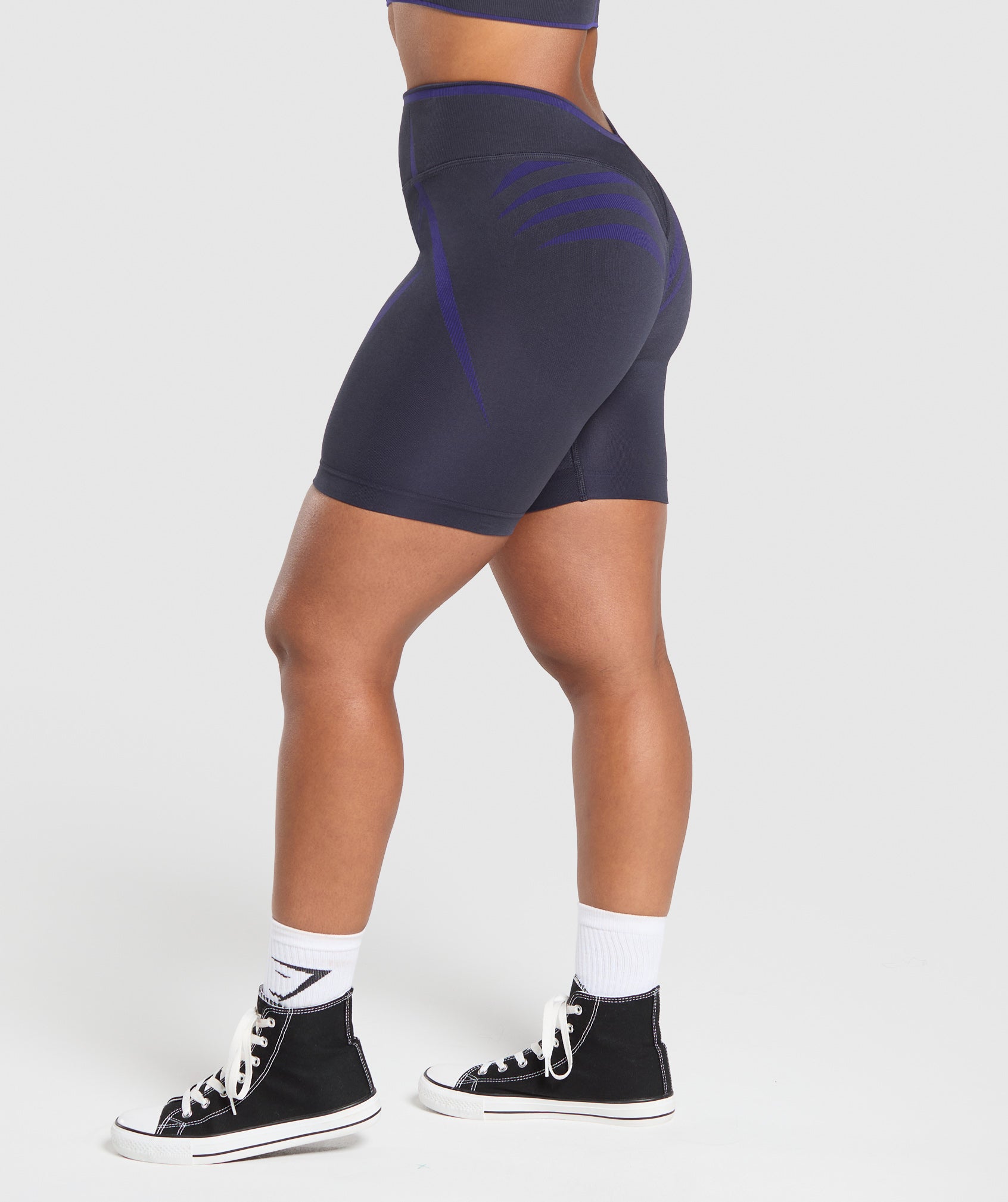 Apex Lift Seamless Shorts Heavy Blue/Cobalt Purple