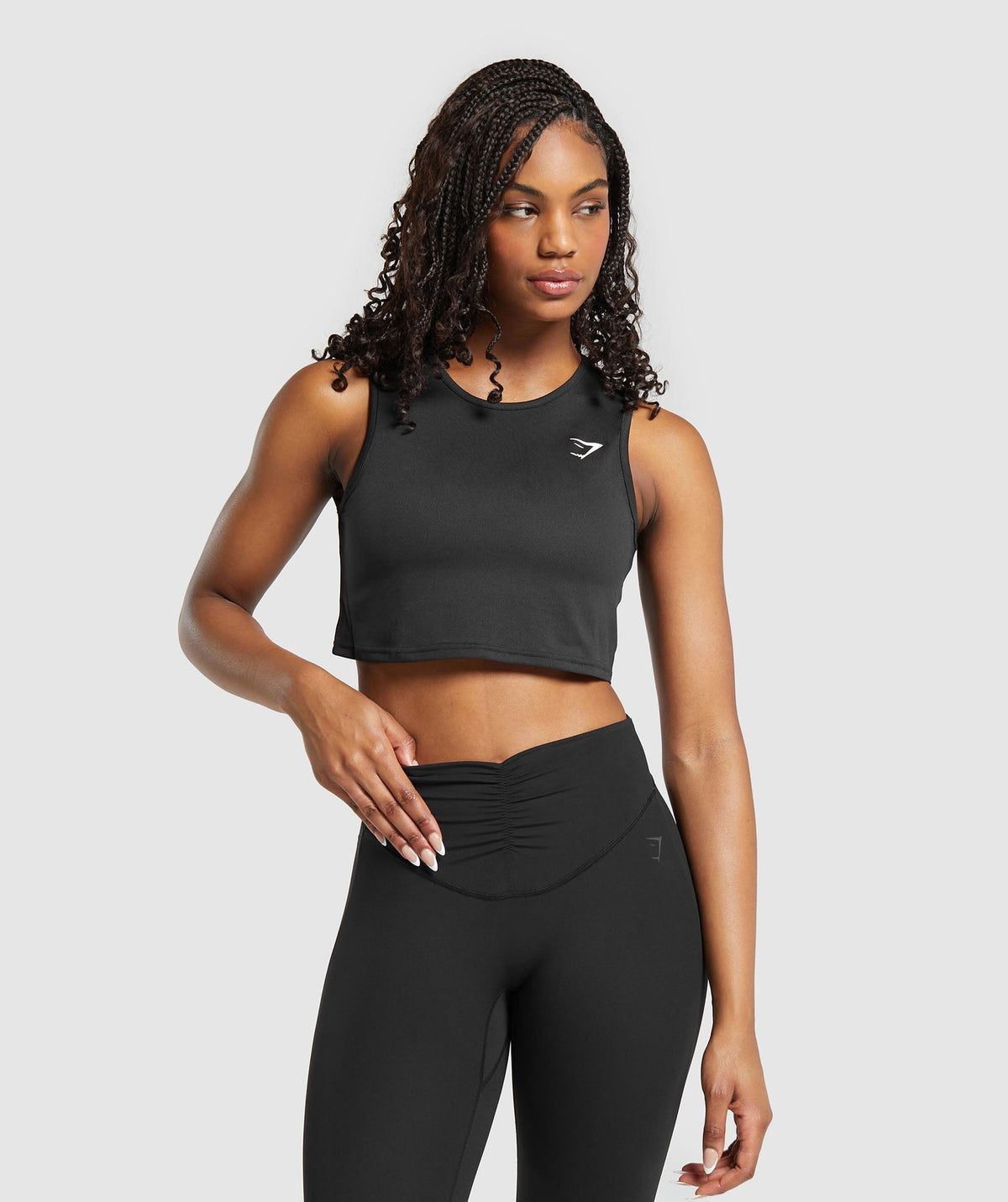 Training Crop Tank Black
