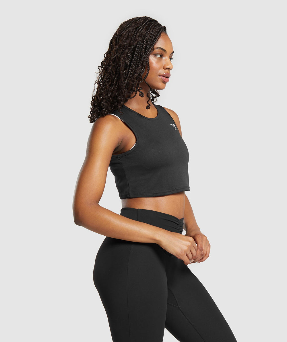 Training Crop Tank Black