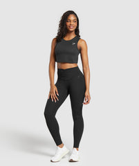 Training Crop Tank Black